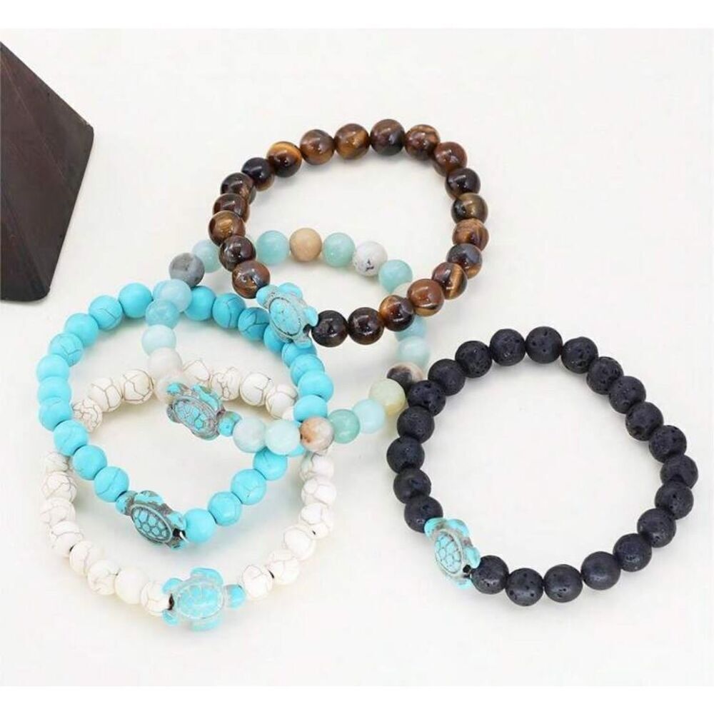 5 Piece Turtle Bracelets - Picture 3 of 8